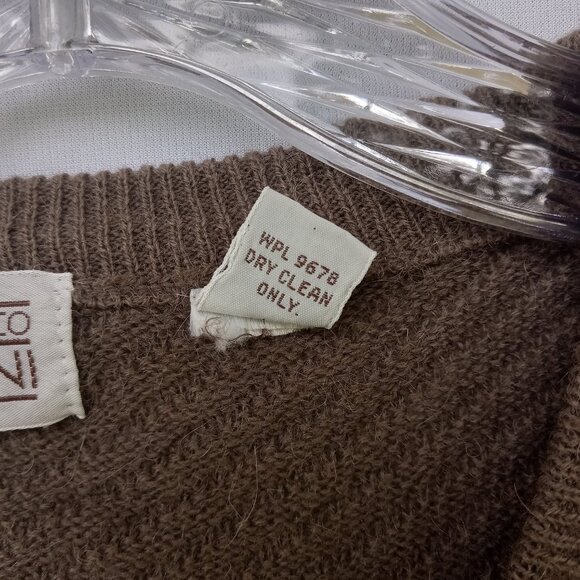 Gianfranco Ruffini VTG Alpaca Wool Sweater Italy Old Money Eclectic Grandpa Sz.L - Picture 4 of 5